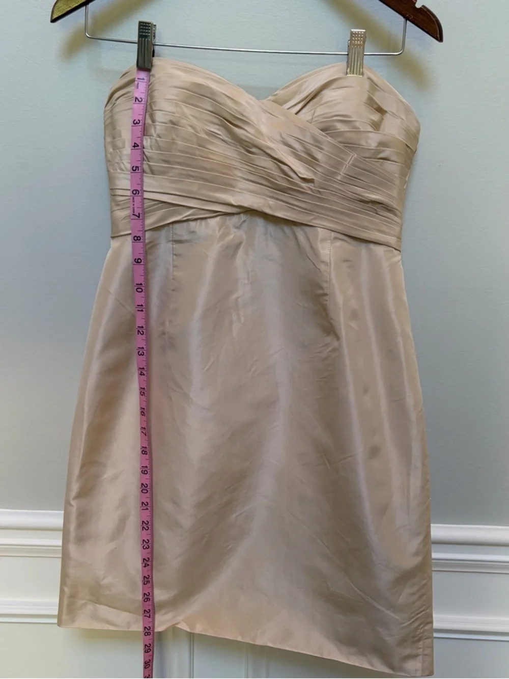 J. Crew Kristin Strapless Silk Taffeta Cocktail Dress Sz 8p